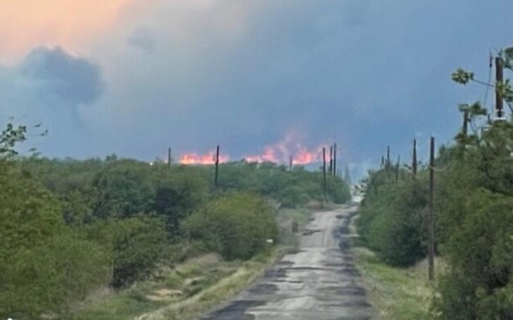 View Wildfire South of Abilene (Contributed/KTXS)