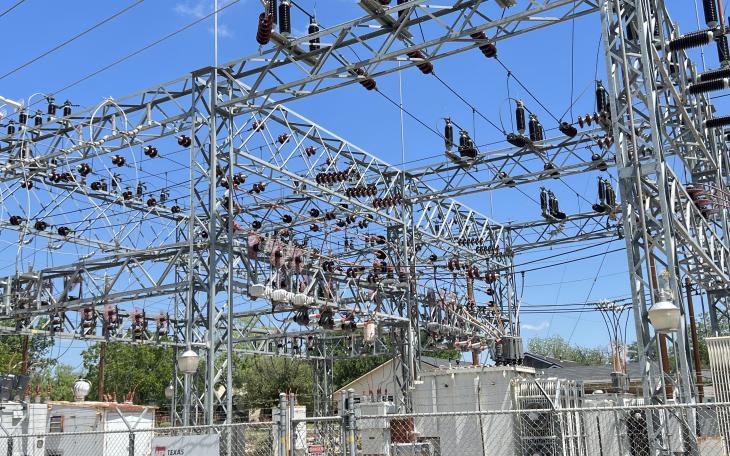An electricity transfer station in San Angelo, Texas