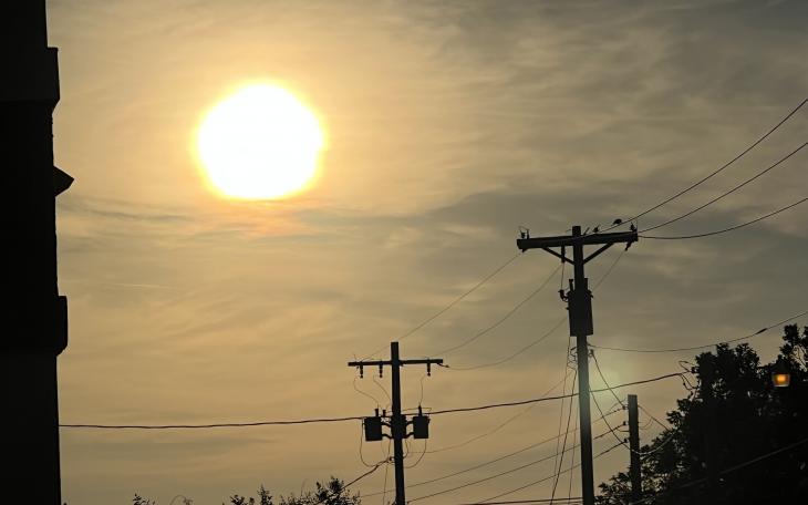 Blistering Heat Morning Sun 6.8.22 (LIVE! Photo/Yantis Green)