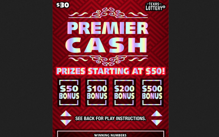 Premier Cash Lottery Scratch Off Ticket (Contributed/Texas Lottery)