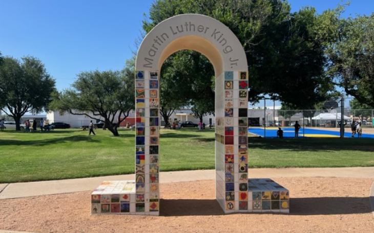 MLK Park Arch (LIVE! Photo/Yantis Green)