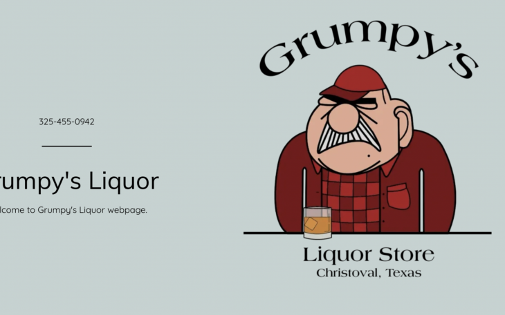 Grumpy's Liquor in Christoval, Texas