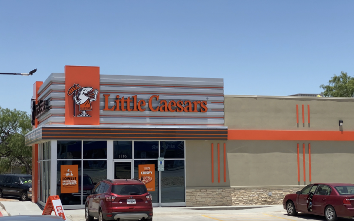 Little Caesar's Pizza at the Corner of South Bell Street and Paint Rock Road