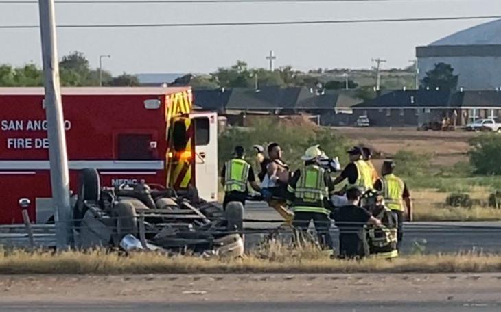 Medics have rescued the occupant of a vehicle involved in a rollover crash on Loop 306 near the Sherwood Way exit.