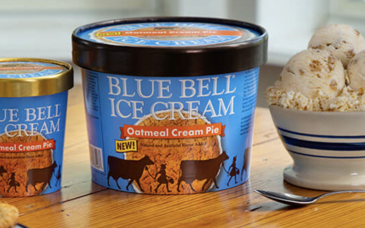 Blue Bell Oatmeal Cream Pie Ice Cream