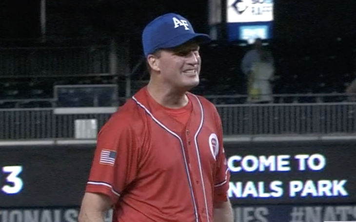 August Pfluger at Congressional Baseball Game