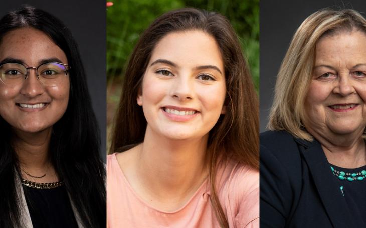 (L-R) ASU Honors Students Sharin Salam and Carolyn Loper, Honors Program Director Dr. Shirley Eoff: (Contributed/ASU)