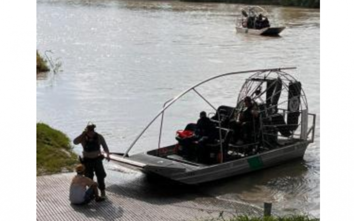 Border Agents Use Air Boat to Rescue Illegal Migrant (Contributed/CBP)