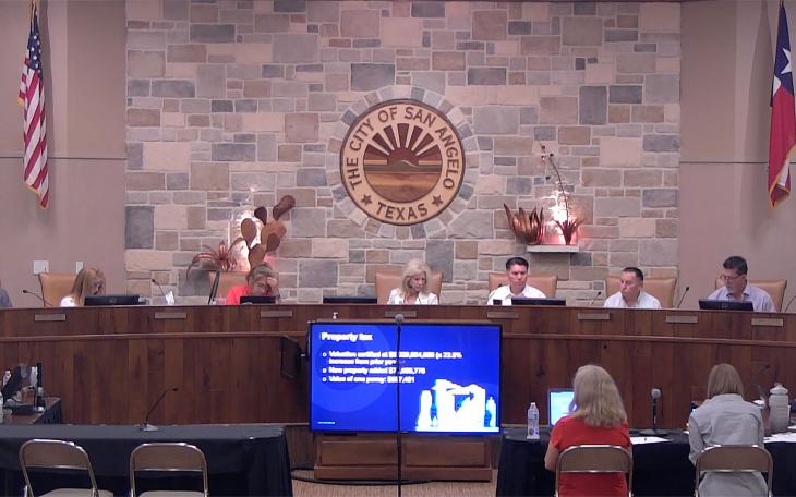 San Angelo City Council on August 11, 2022