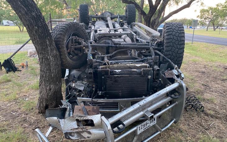 DWI Rollover Crash at Lake Nasworthy (LIVE! Photo/James Bouligny)