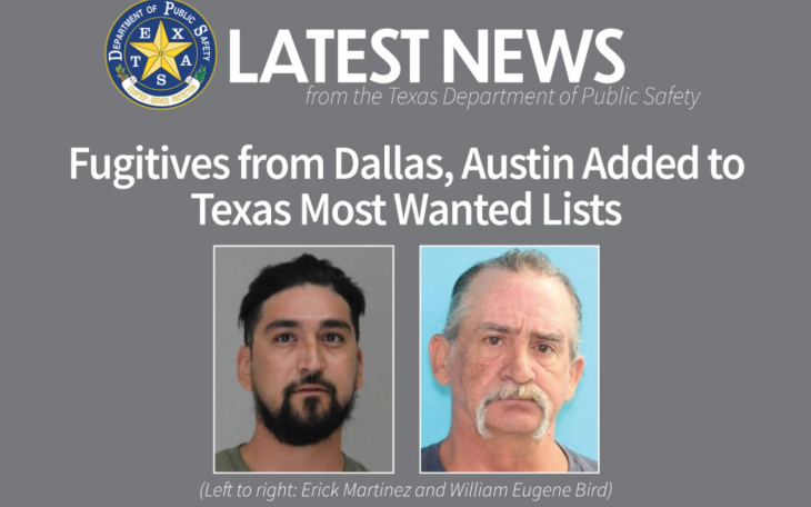 Eric Martinez &amp; William Eugene Bird Make DPS Most Wanted List (Contributed/DPS)