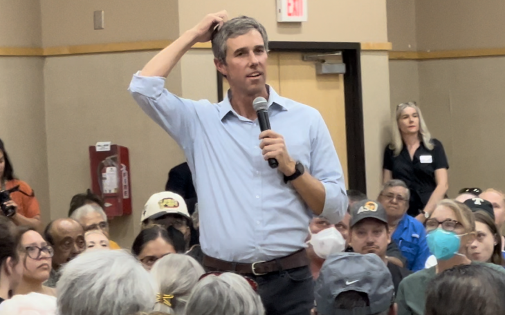 Beto in San Angelo on Aug. 16, 2022