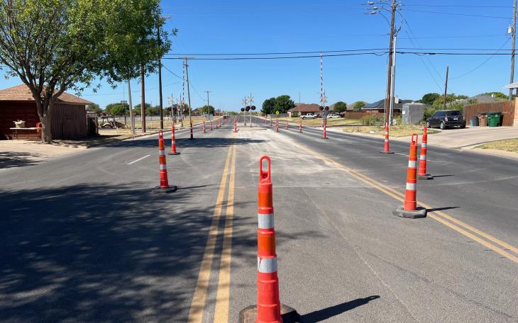 Railroad Crossing Construction on Southwest Blvd. (LIVE! Photo/Yantis Green)