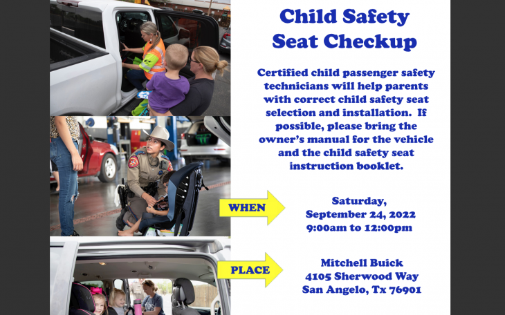 Child Safety Seat Checkup TxDOT 2022 (Contributed/TxDOT)