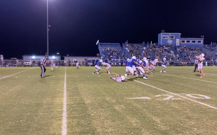 Miles Quarterback Hayven Book Throws a Touchdown to Cooper Ellison