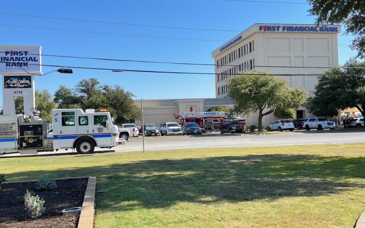 Fire alarm at First Financial Bank in San Angelo