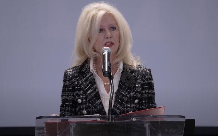 Mayor Brenda Gunter presents the annual State of the City address in October 2022.