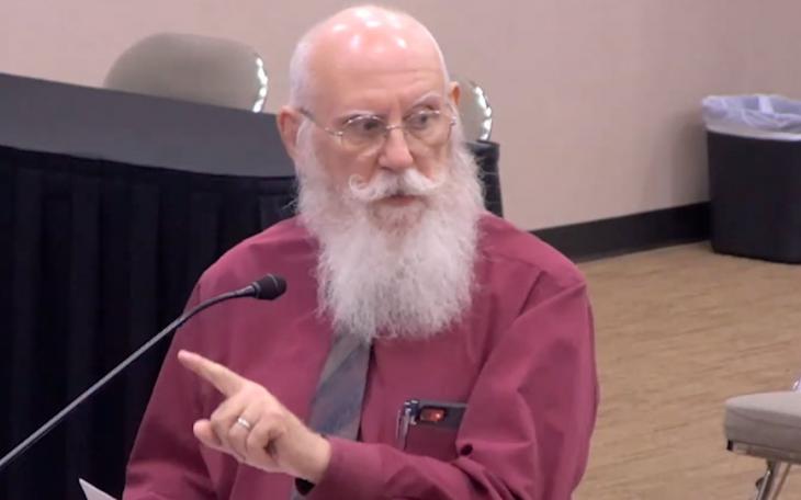 John Barilou addresses the San Angelo city council on Nov. 1, 2022