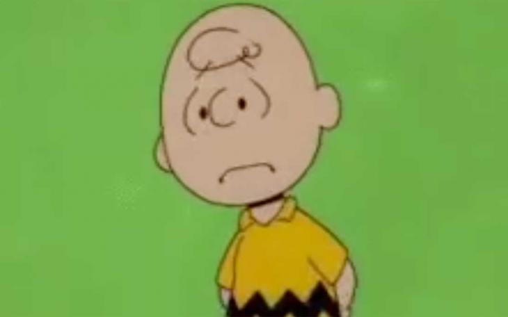 A sad Charlie Brown