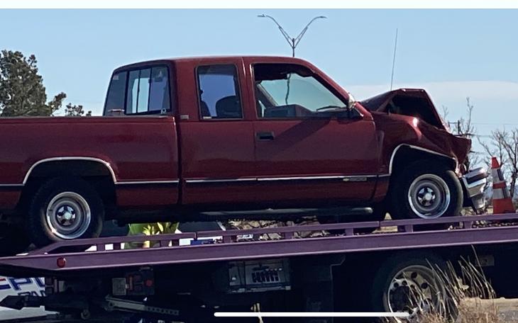 Crash Blocks Traffic on Knickerbocker Rd. (LIVE! Photo/James Bouligny)