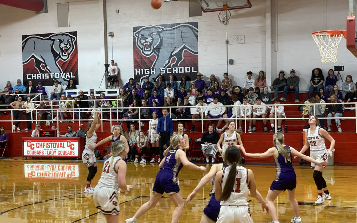 The Lady Cougars beat district opponent, the Sterling City Eagles 75-57!