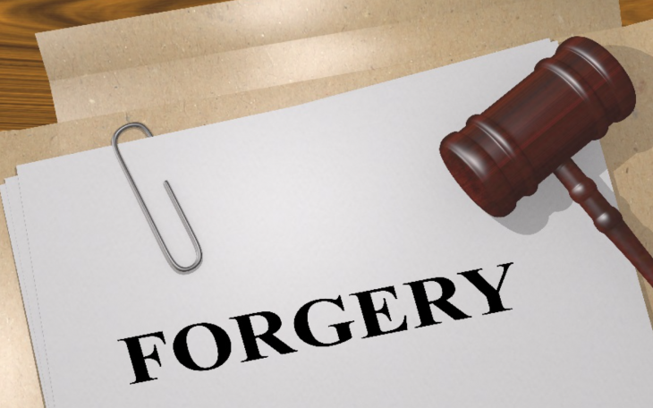 Forgery (Courtesy/Gerald Miller)