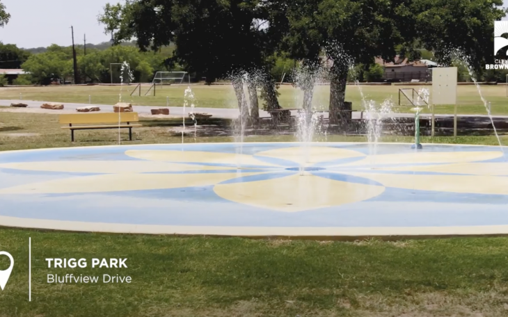 Trigg Park Splash Pad in Brownwood, Texas