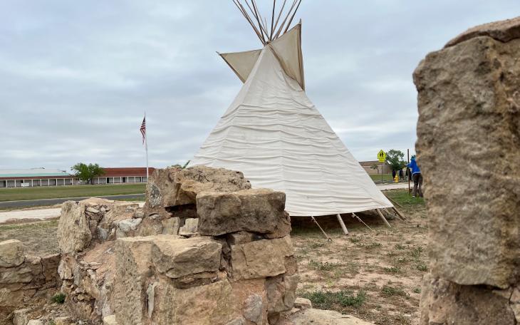 Teepee at Ft. Concho Frontier Day 2023 (LIVE! Photo/Yantis Green)