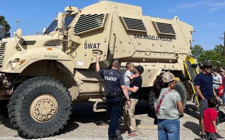 The Junior League of San Angelo (JLSA) Touch-a-Truck in 2022.