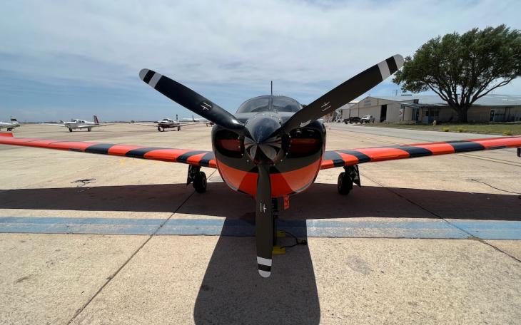 The Mooney M20T Predator: Only one was built for the 1991 competition for a next generation USAF flight screening program. It was restored this year.