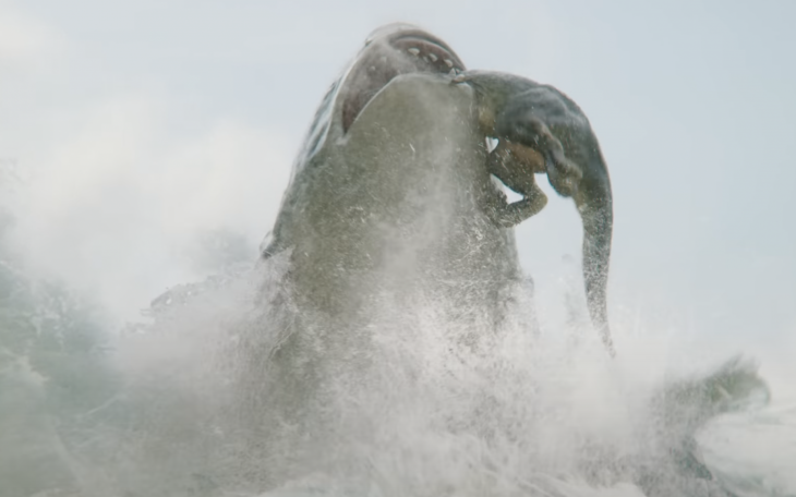 The Meg eats a T-Rex