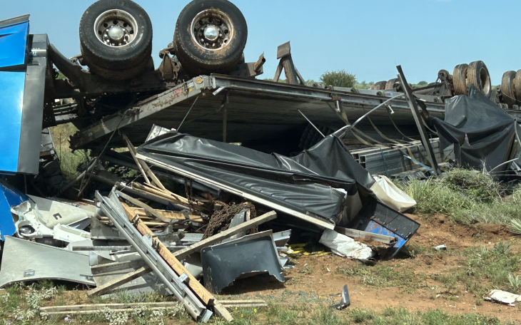 18-Wheeler Roll Over on US 277 on May 25, 2023