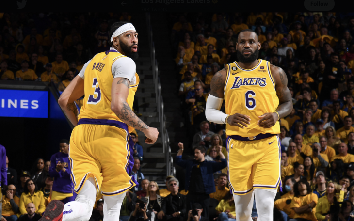 Lakers Anthony Davis and Lebron James