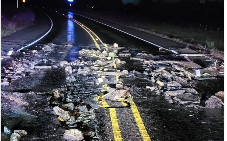FM2288 Flood Damage 6.10.23 (Courtesy/Grape Creek VFD)