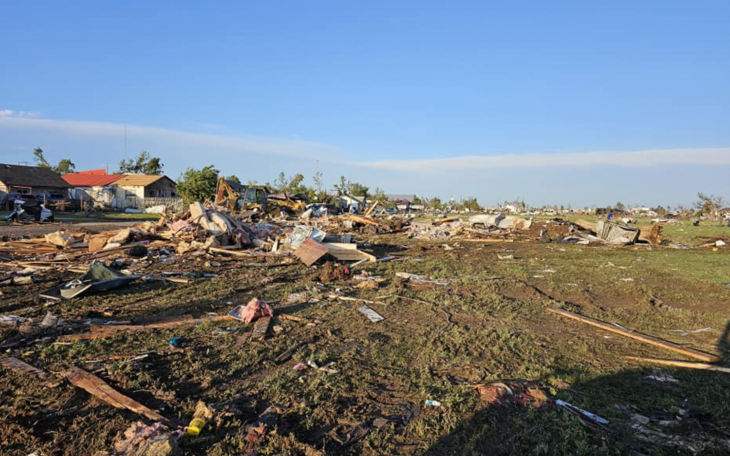 Damage to Perryton After Tornado