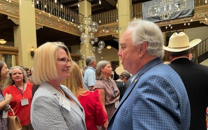 Land Commish Buckingham &amp; Rep. Darby at 23 WTLS (LIVE! Photo/Yantis Green)