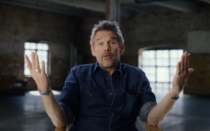 Ethan Hawke with Don't Mess with Texas