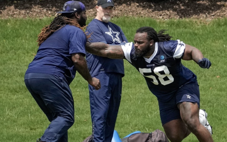 Dallas Cowboys Rookie Defensive Tackle Mazi Smith in Training Camp