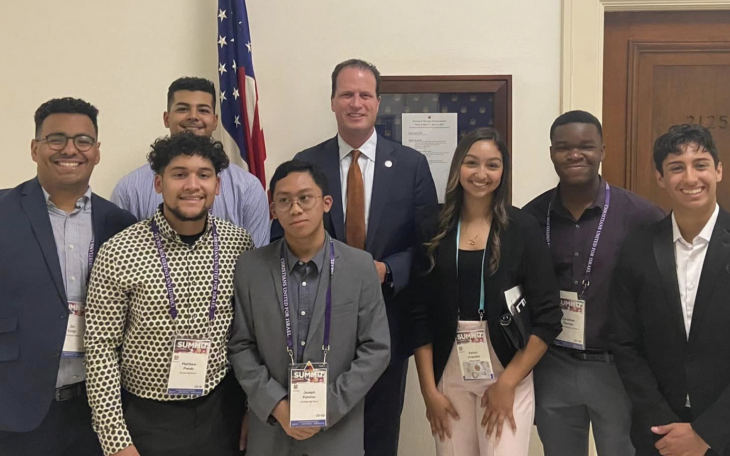 Congressman August Pfluger with the Christians United for Israel