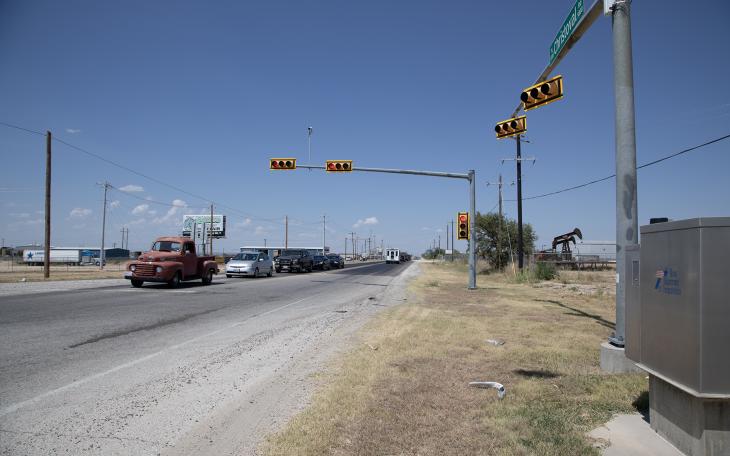 Old Christoval Rd. at Loop 306 Crossover (Courtesy/TxDOT)