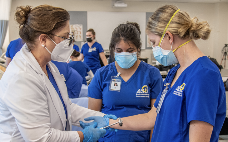 Angelo State Nursing Instructors and Students