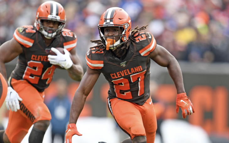 Cleveland Browns Kareem Hunt and Nick Chubb