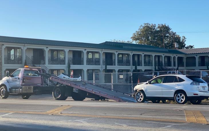 Crash at W Beauregard and S Abe on Oct. 17, 2023