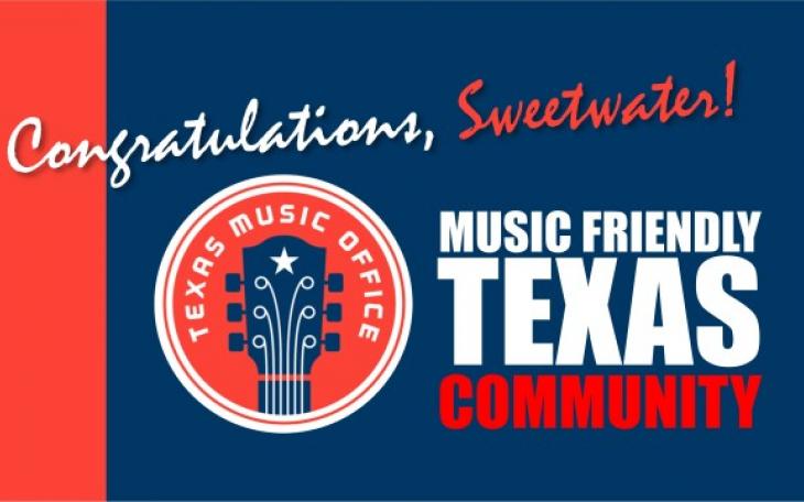 Music Friendly Sweetwater Graphic (Courtesy gov.texas.gov)