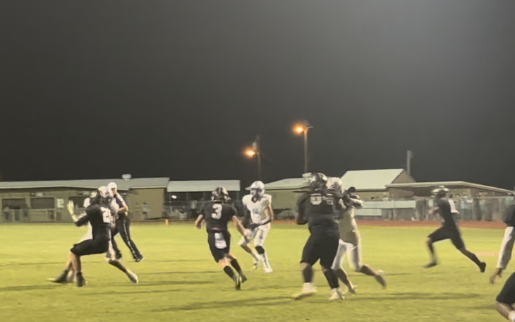 The Brady Bulldogs defense stops the TLCA San Angelo Eagles.