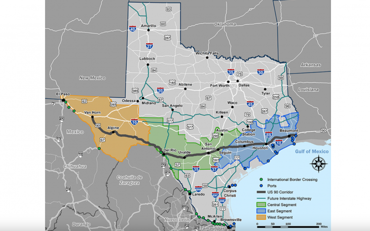 TxDOT US90 Study (Courtesy TxDOT)