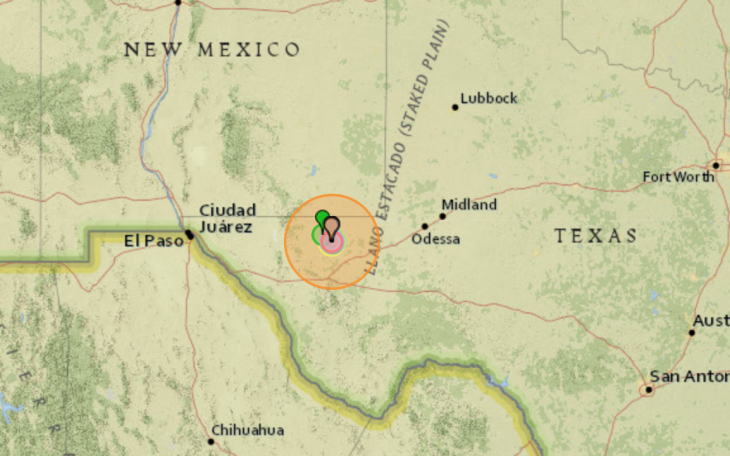 5.3 Earthquake Near Mentone 11.8.23 (Courtesy earthquaketrack)