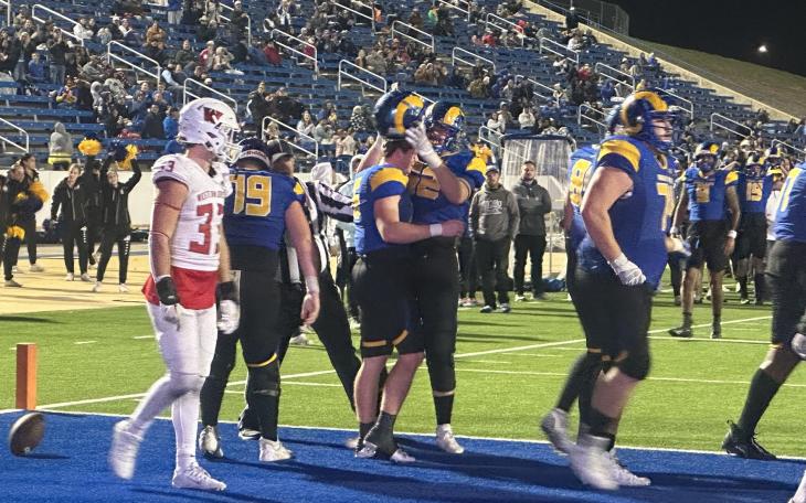 Angelo State defeats Western Oregon on November 11, 2023.