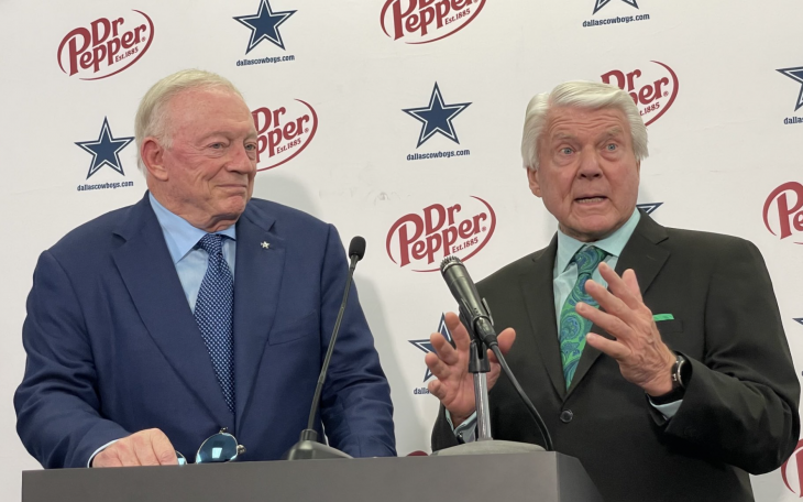 Dallas Cowboys Owner Jerry Jones and Ex-Coach Jimmy Johnson