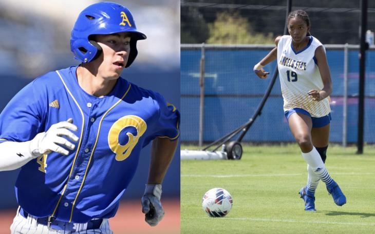 Angelo State Student-Athletes Austin Beck and Carringtyn Johnson